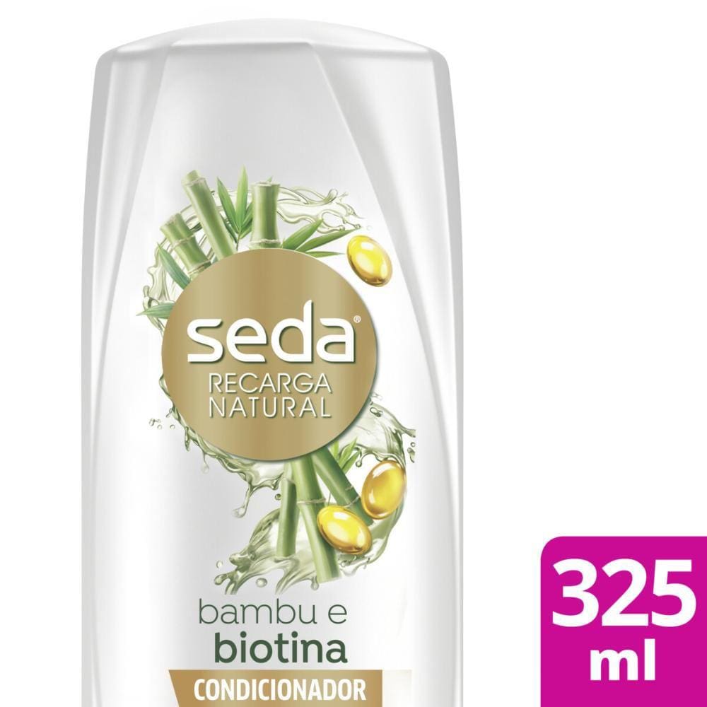 Condicionador Seda Recarga Natural Bambu e Biotina 325ml