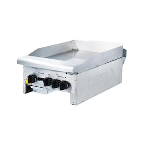 Chapa Bifeteira Lanche Americana Lisa Inox Gás 45 cm CG45 18mm - Venâncio