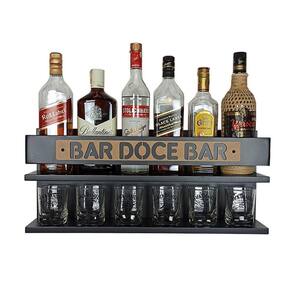 Barzinho Para Sala Barzinho De Parede - Bar Doce Bar - Preto