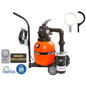 Carrinho Filtro E Bomba F300 Para Piscinas 16.000 Nautilus