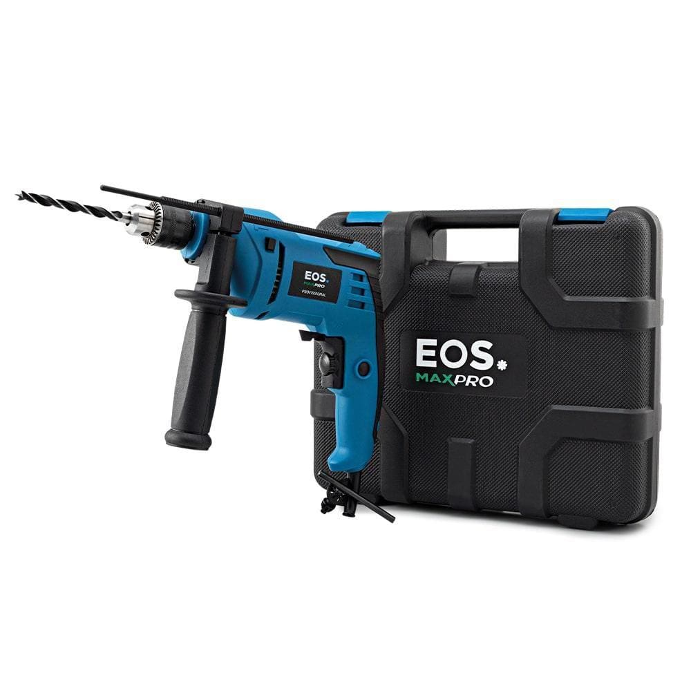 Furadeira de Impacto EOS 3/8pol 650W c/ 12 acessórios 110V