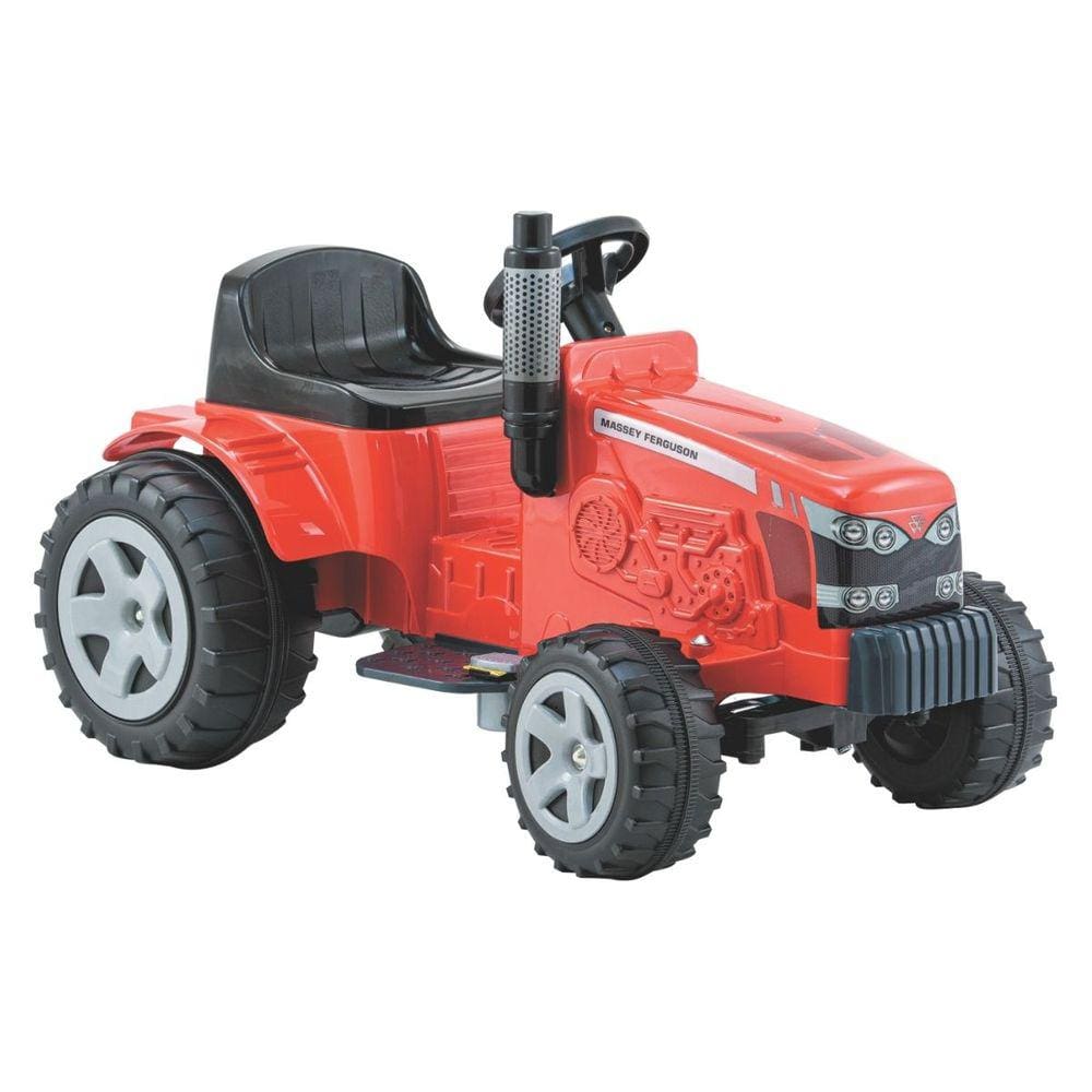 Veiculo Infantil Trator Eletrico Massey 6V Com Buzina Elka
