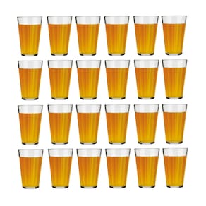 Jogo 24 Copo Americano Vidro Long Drink 450ml Cristal Nadir