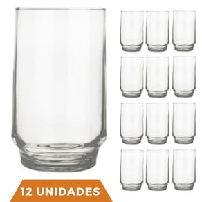 Jogo Copos Água Suco Prestige M Vidro 300ml 12 Pcs