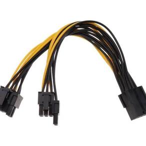 Cabo De Alimentação De Vídeo Pci-E 8 Pinos Para Dual 8 Pci-E