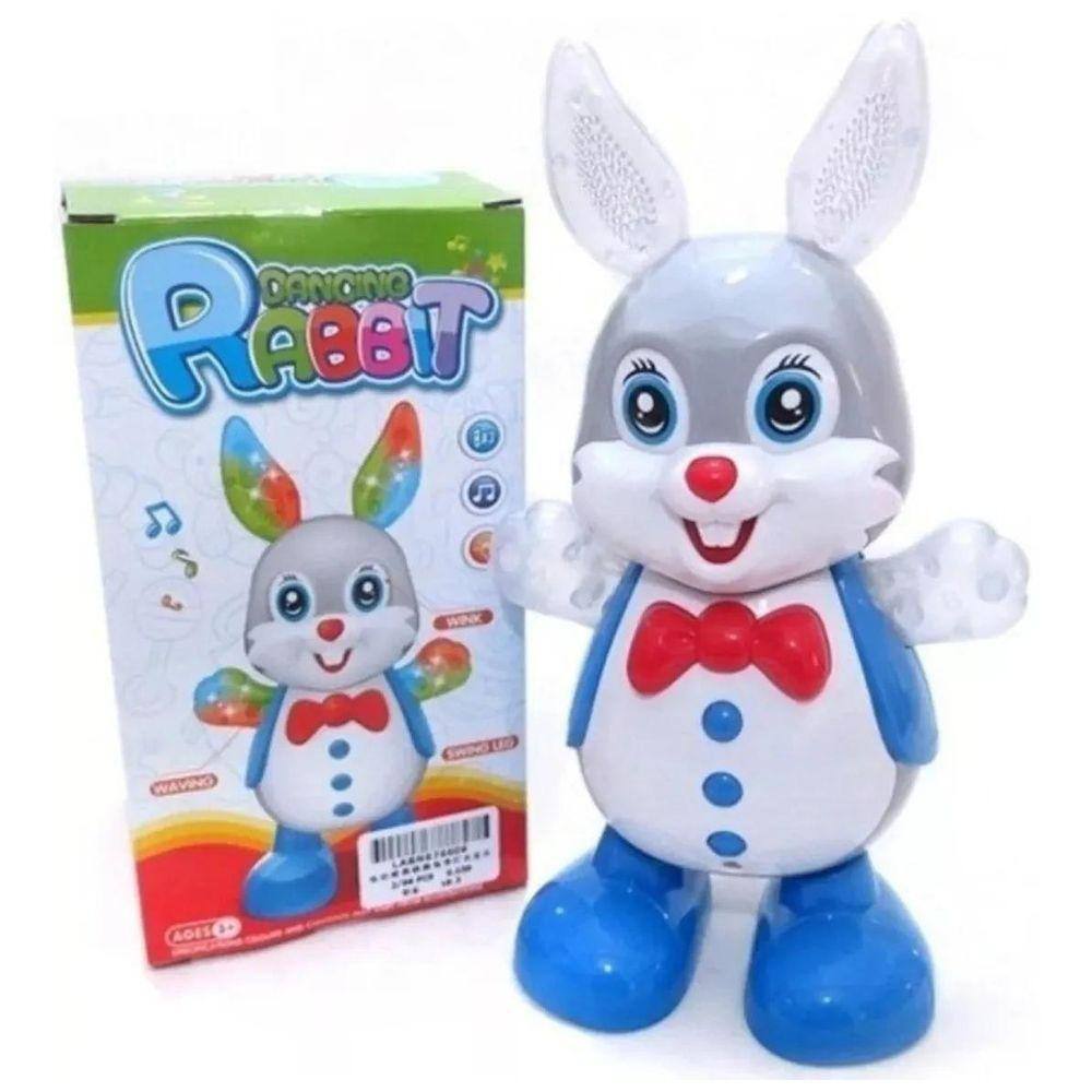 Brinquedo Infantil Dança Coelho Dançante, Musical Luzes