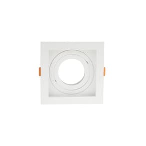 Spot de Embutir Recuado Taschibra Conecta para Lâmpada AR70 Quadrado Branco