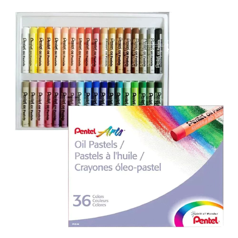 Giz Pastel Oleoso Oil 36 Cores Pentel