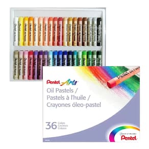 Giz Pastel Oleoso Oil 36 Cores Pentel