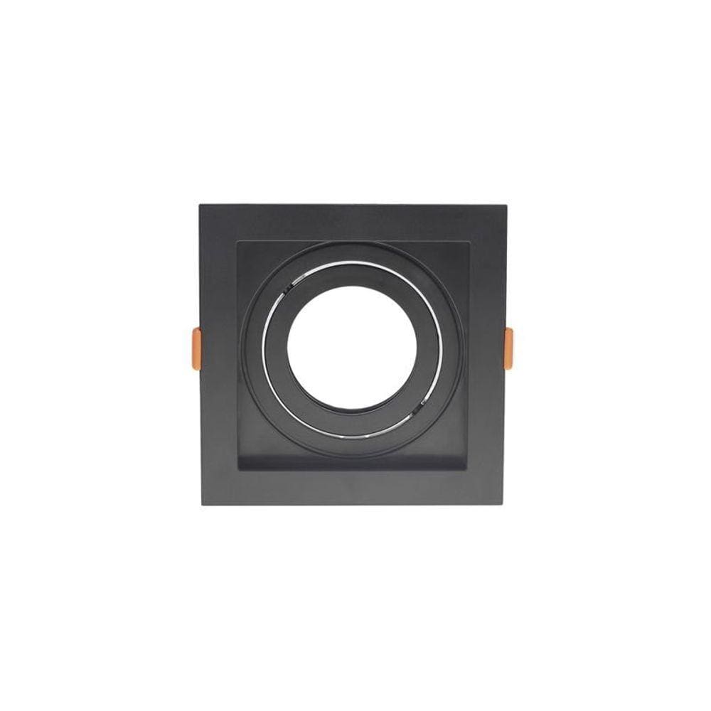 Spot de Embutir Recuado Taschibra Conecta para Lâmpada AR70 Quadrado Preto