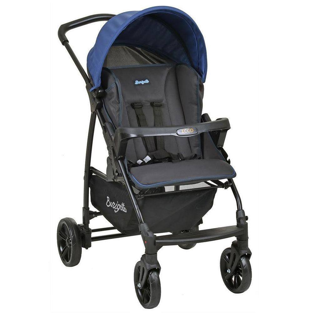 Carrinho De Bebê Ecco Cz Azul (Até 15 Kg) - Burigotto