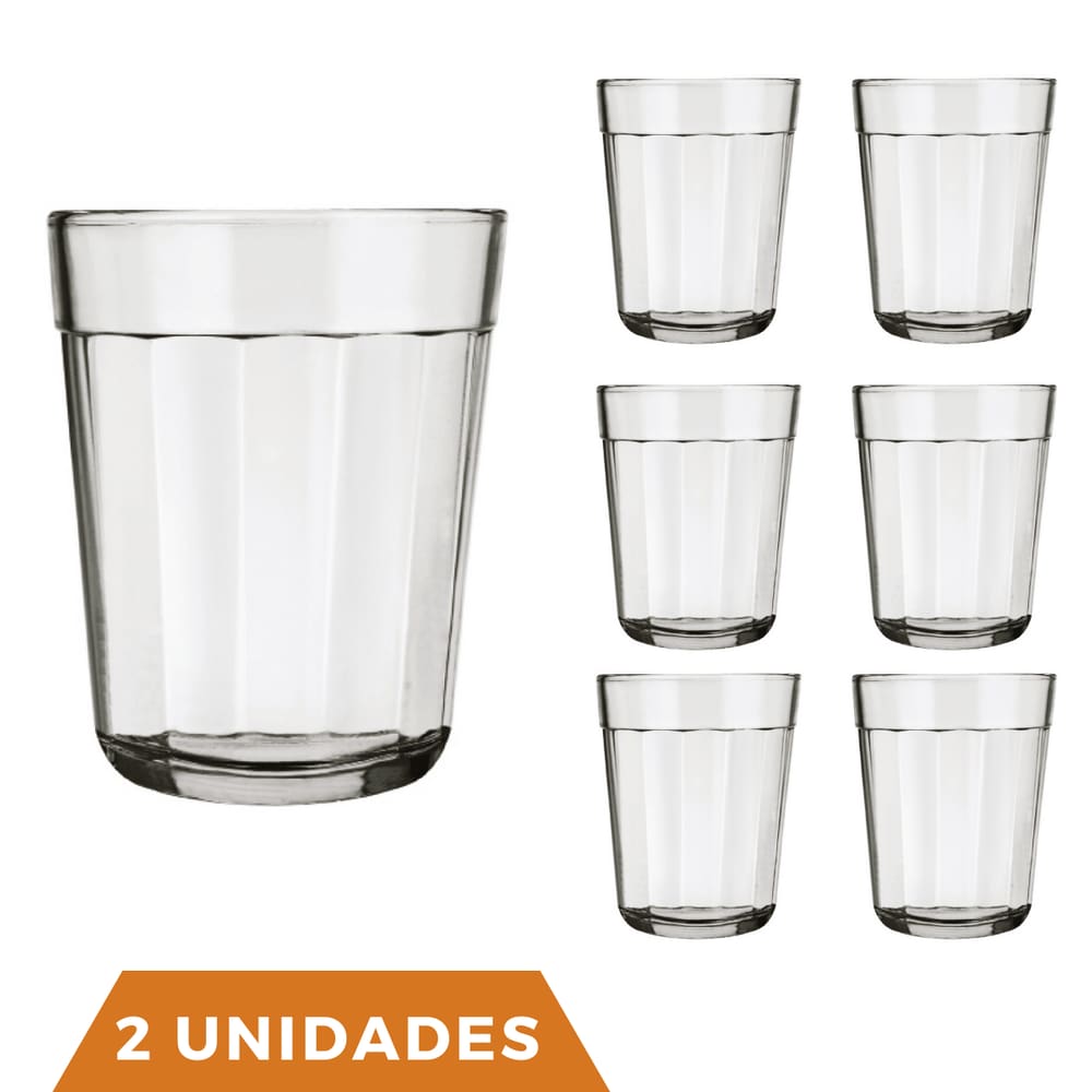 6 Copos Vidro Cachaça Americano Dose Shot