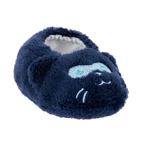 Pantufa Para Bebê Menino 0 a 7 m Gatinho Azul Pimpolho 93114