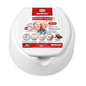 Assento Vaso Elevado Alto 13,5 Idoso Pós Cirurgia C Tampa M