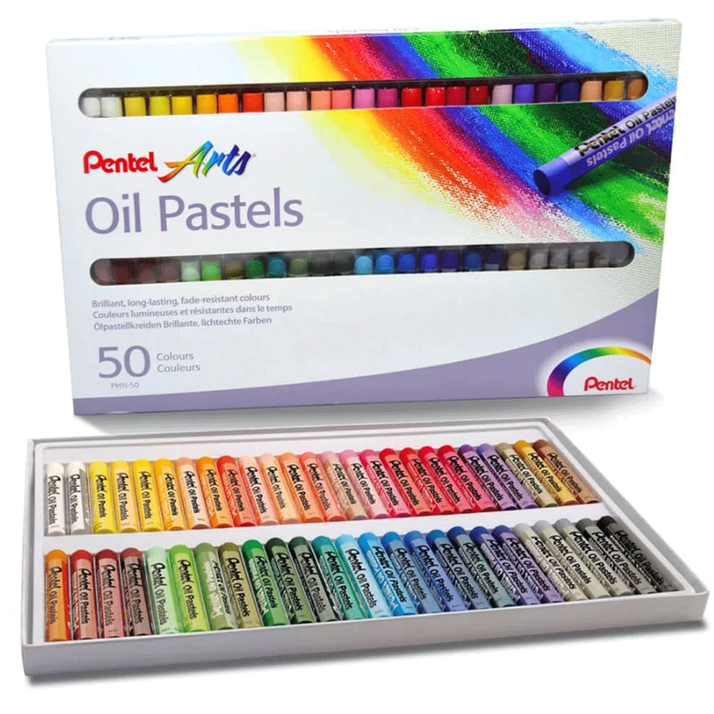 Giz Pastel Oleoso Oil 50 Cores Pentel