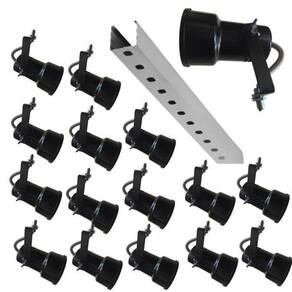 Spot Para Trilho Eletrocalha 15 Peças Lam Led Bulbo/Par 20
