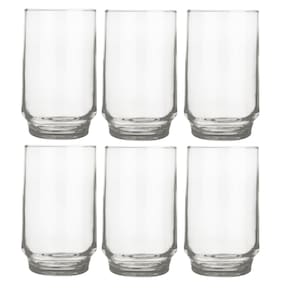 Copo Long Drink 300ml Lights Chop Vidro Suco Agua Nadir 6Un