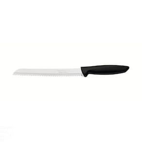 Faca para Pão Tramontina Plenus com Lâmina em Aço Inox e Cabo de Polipropileno Preto 8" Tramontina