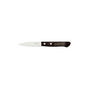 Faca para Legumes e Frutas Tramontina Polywood com Lâmina em Aço Inox e Cabo de Madeira Castanho 3" Tramontina