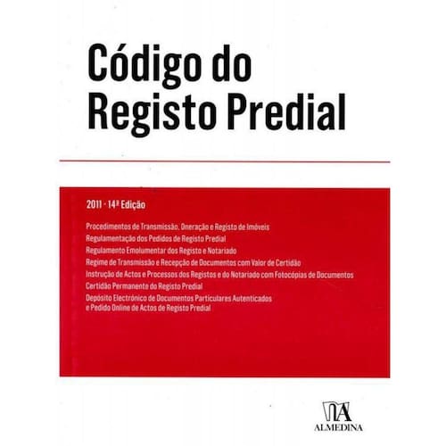 Livro Código Do Registo Predial Black Friday