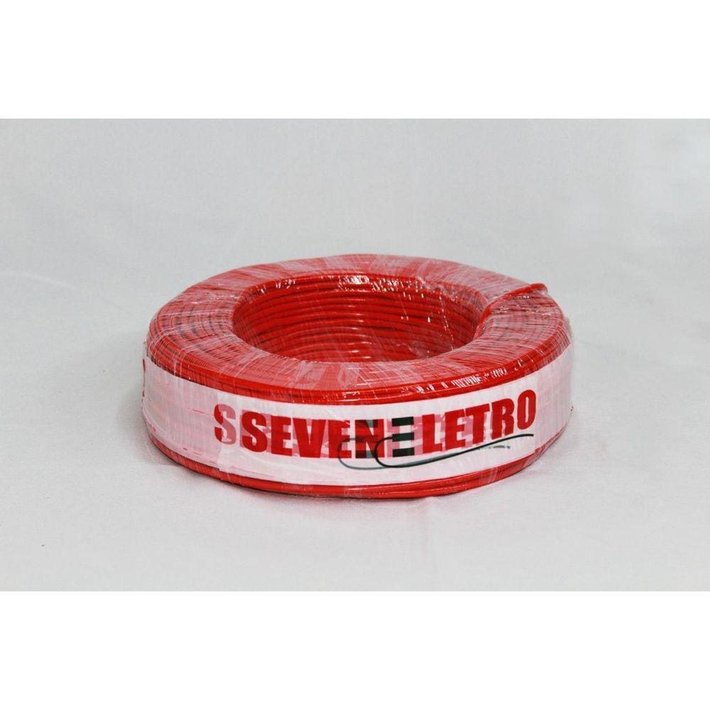 Fio Cabo Flexível 2,5Mm Vermelho - 100 Metros