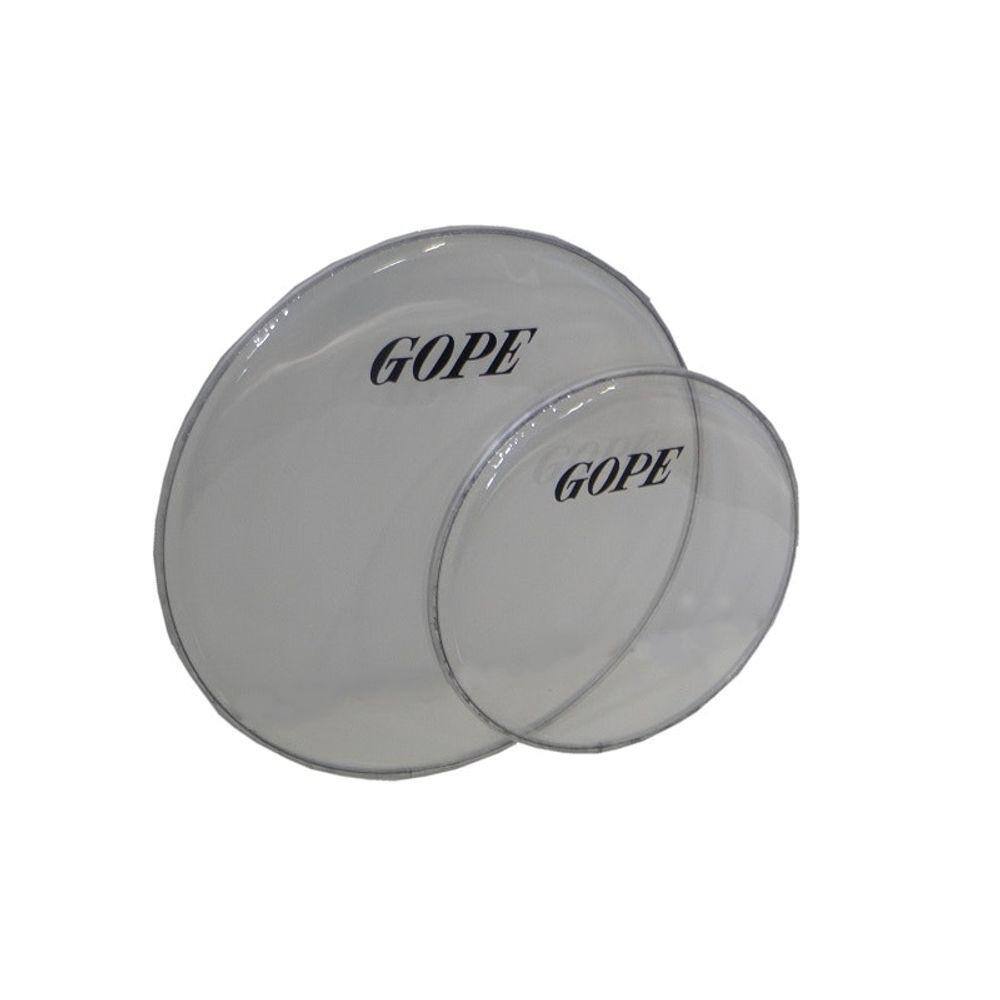Pele Cristal Transparente Percussão Gope 10 Polegadas