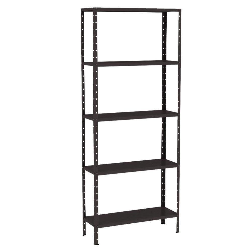 Estante Aço 5 Prateleiras Livros Cozinha Quarto Eaf014 Preto