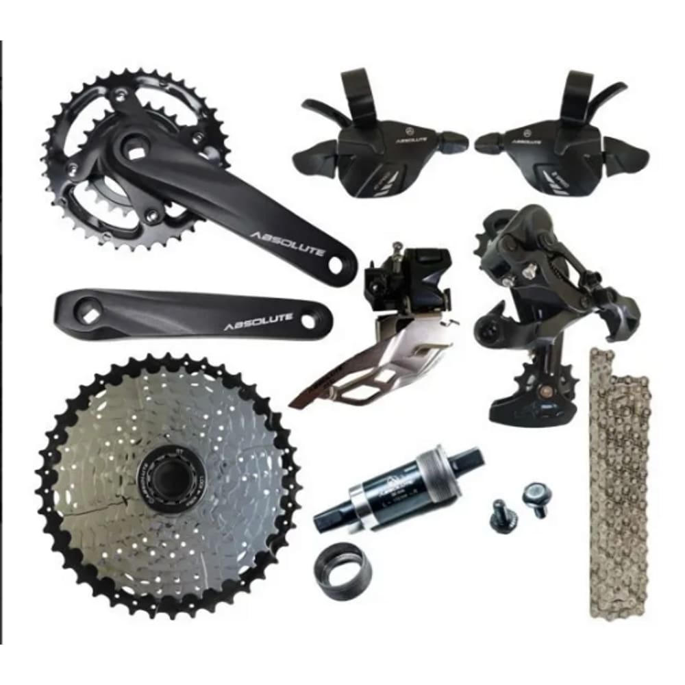 Kit Grupo Bike Mtb Absolute Nero Wild A7 10v 20v 2x10v 11x42