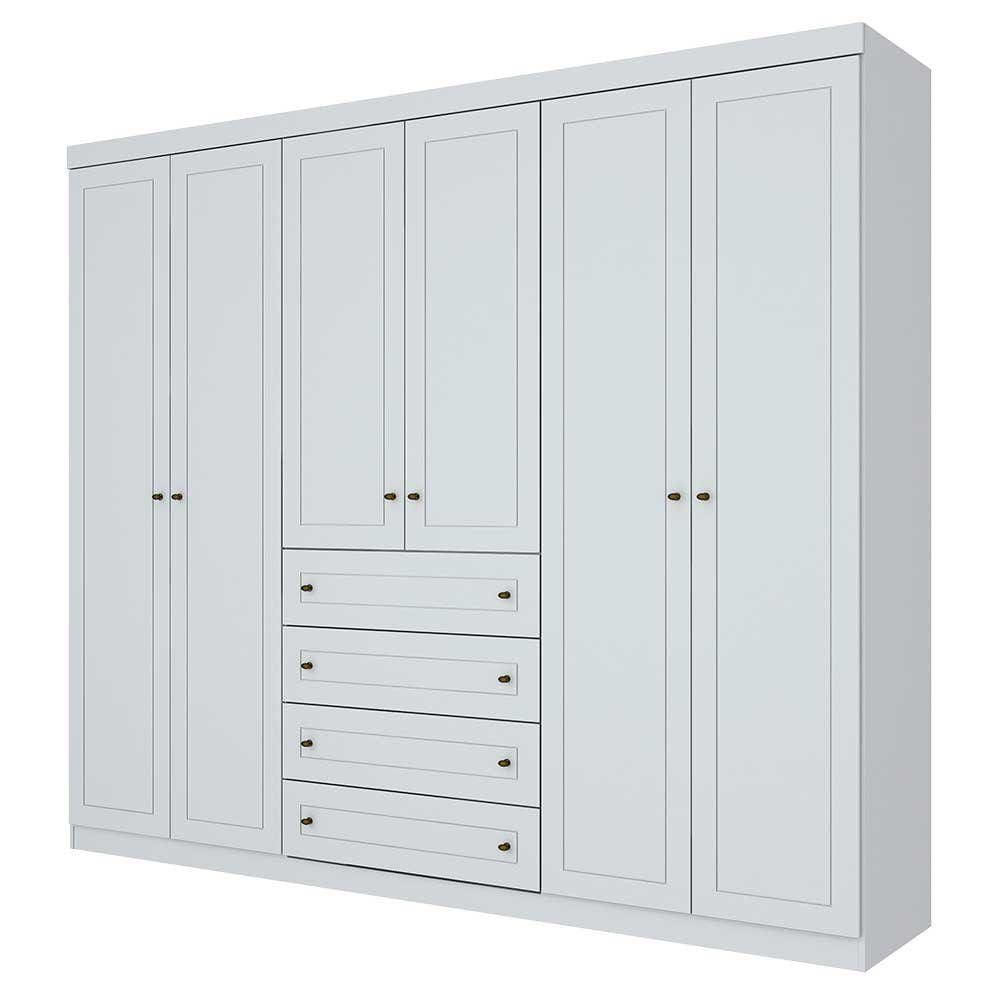 Guarda Roupa Casal 6 Portas 4 Gavetas Americano Henn