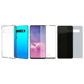Capinha Antichoque + Vidro 5D + Traseira Para Samsung S10