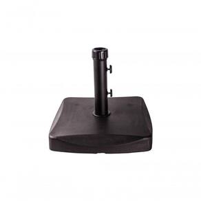 Base Para Ombrellone 25Kg Concreto Quadrado Preto Bel Lazer