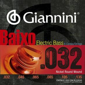 Encordoamento Baixo 6C 045 GEEBRS/6 Giannini