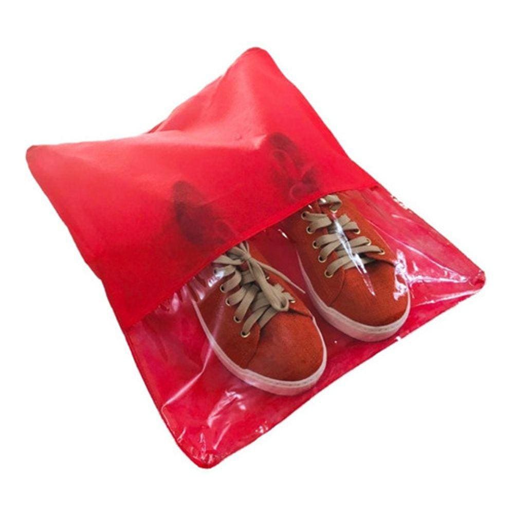 Sacos Para Sapatos Tnt Coloridos C/ Zíper Kit Com 20 33x40cm