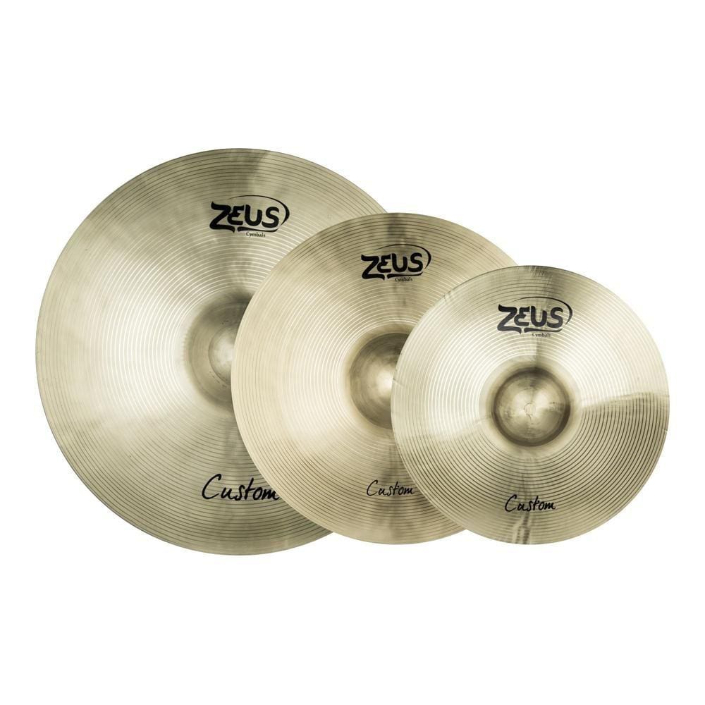 Set de Prato Zeus B20 Custom C 14" 16" 20" + Bag
