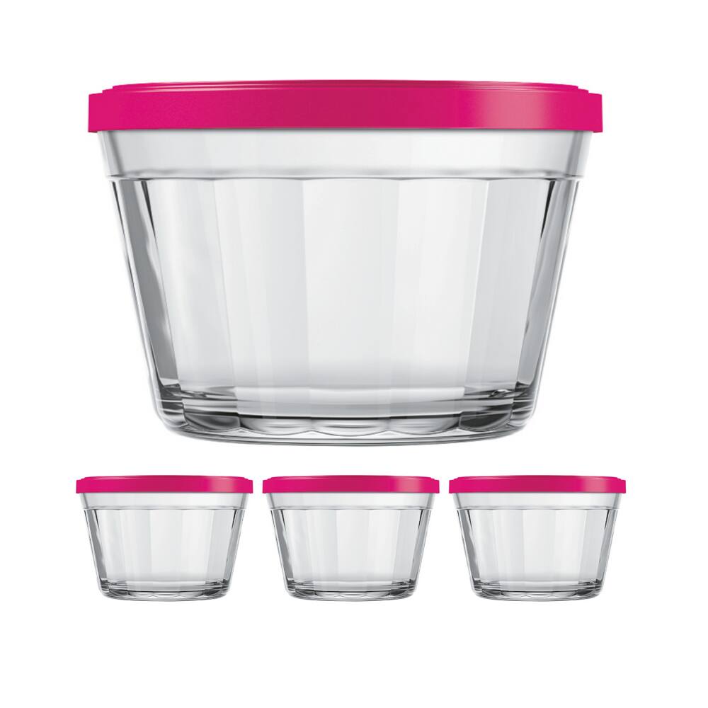 Kit Pote Copo Americano C/Tampa Cor Sortida 600ml Nadir 3Un