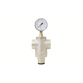 Válvula Redutora Pressão 1.1/4 Latão Ivm E Manômetro 150psi