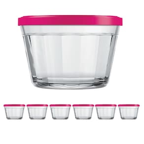 Kit Pote Copo Americano C/Tampa Cor Sortida 600ml Nadir 6Un