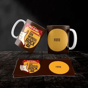 Caneca Cerâmica Rock and Roll Mod.20