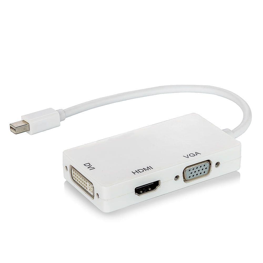 Adaptador Mini Displayport para HDMI, VGA e DVI