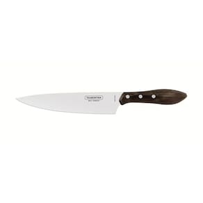 Faca Tramontina para Carne 8" em Aço Inox e Cabo Castanho Polywood Tramontina