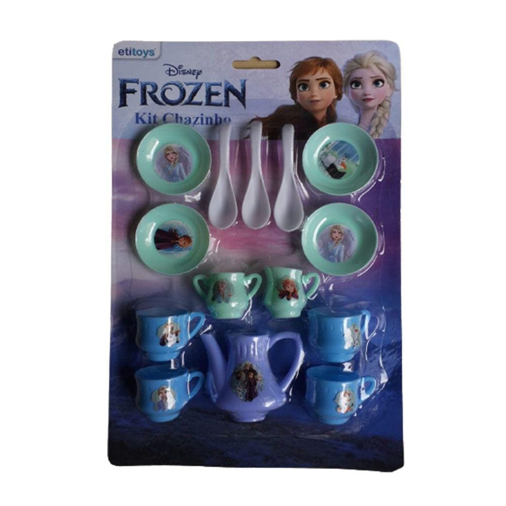 Brinquedo para Criança Jogo de Chá Infantil Frozen 14 Peças