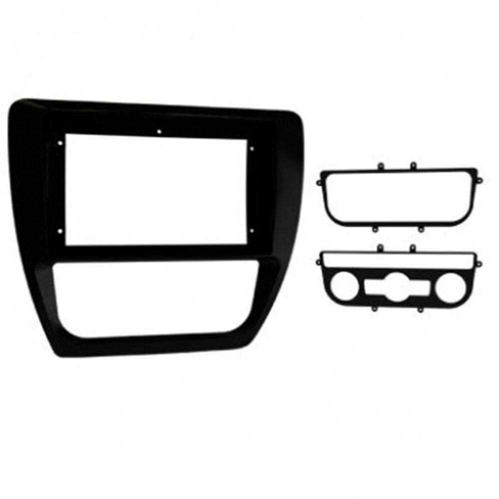 Moldura Painel Multimidia 9 Polegadas VW Jetta - Preta Fosca
