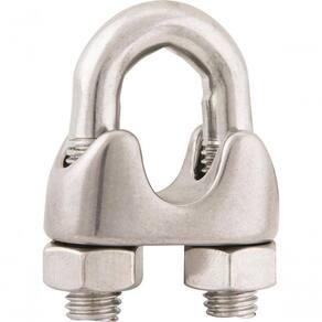 Clips Para Cabo De Aço 3/8" Leve Inox - Vonder