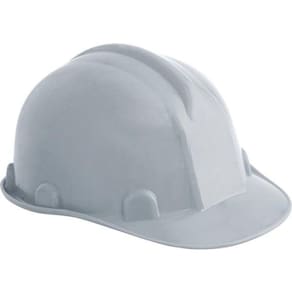 Capacete Aba Frontal Cinza Com Carneira Plastica Classe B Ca