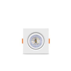 Kit 3 Spot Led Elgin Luminária Mr16 5W 6,500K Direcionável Quadrado