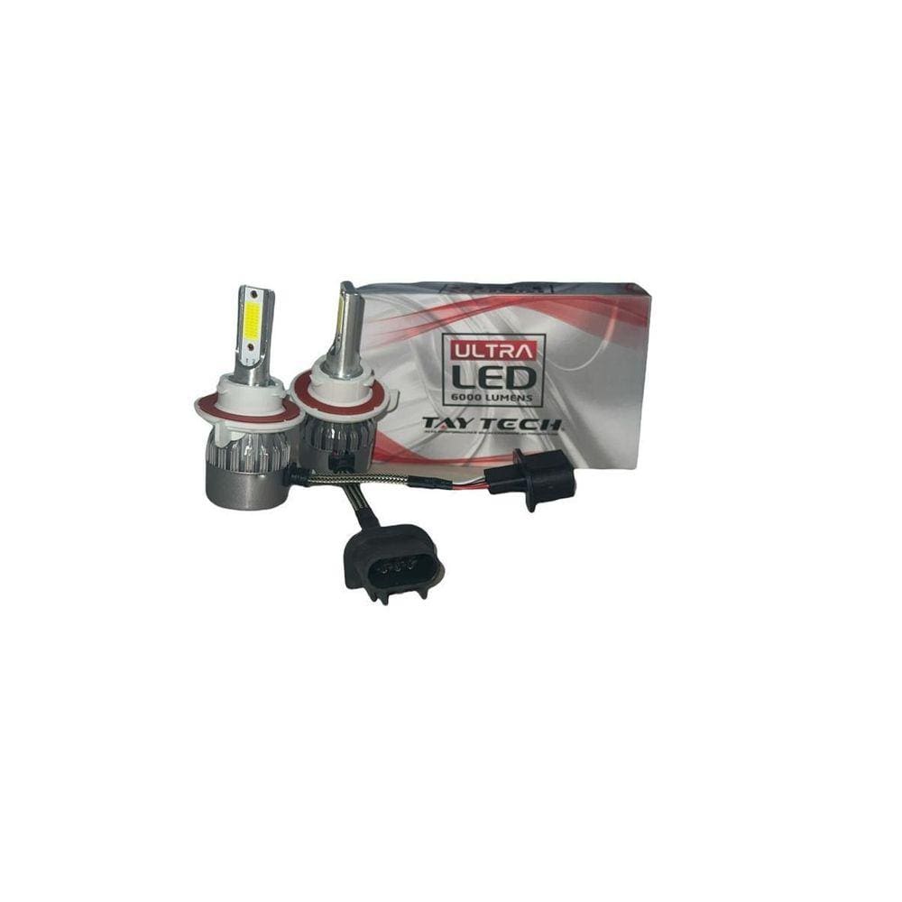 Par Lâmpada Ultra Led H13 Tay Tech 6000 Lumens Efeito Xenon