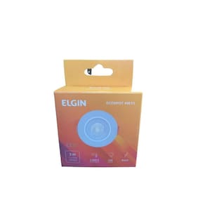 Kit 3 Spot Led Elgin Luminária Mr11 3W 3000K Direcionável Redondo