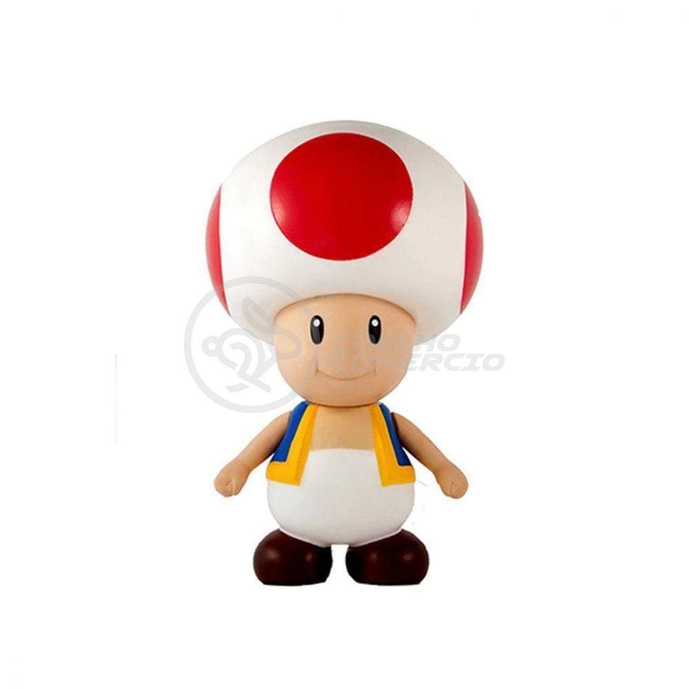 Boneco Action Figure Cogumelo Toad Articulado 20cm