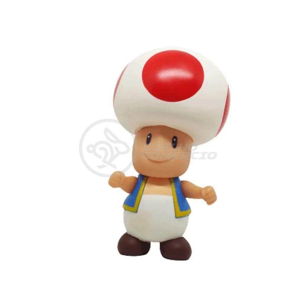 Boneco Action Figure Cogumelo Toad Articulado 20cm