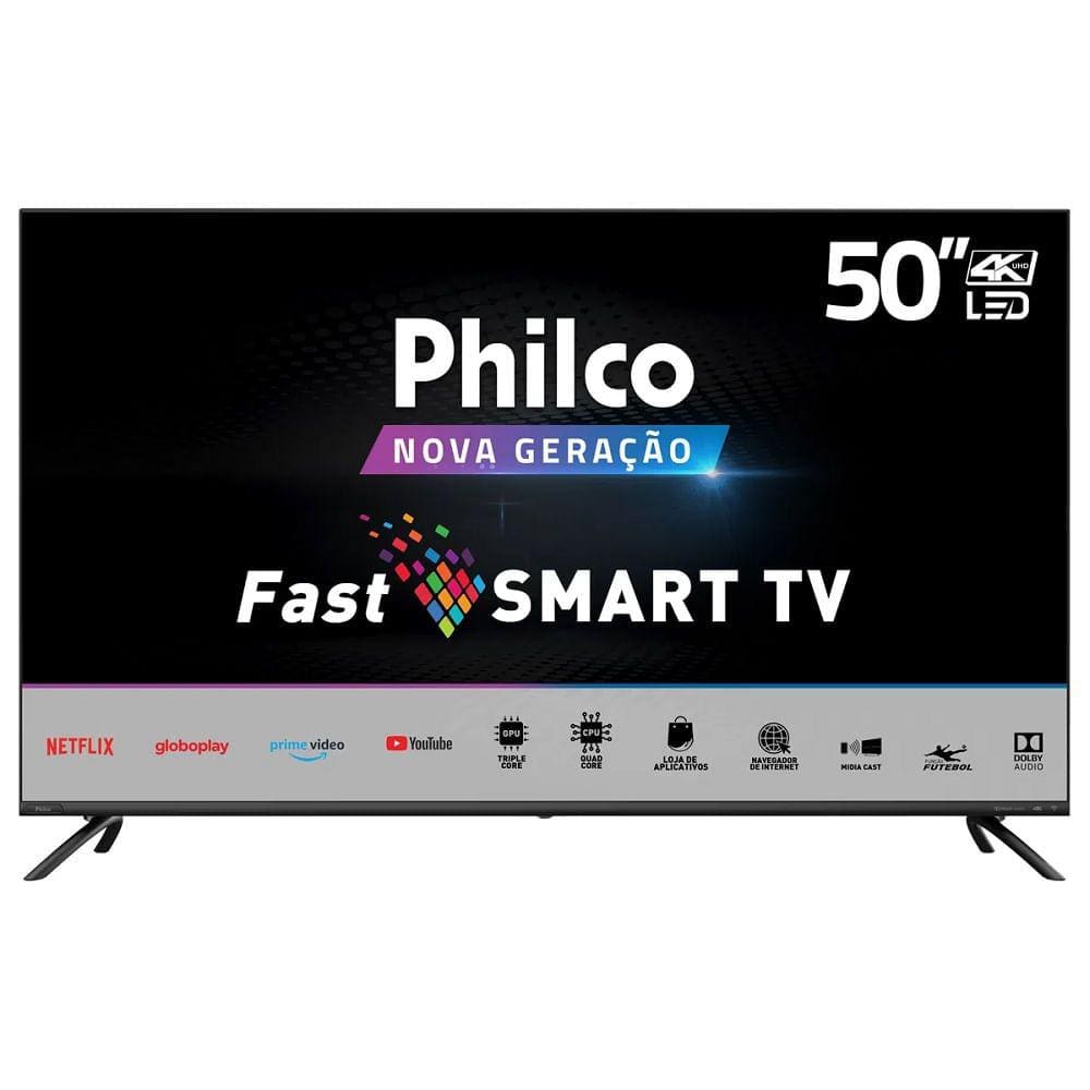 Smart TV Philco 50’’ 4K LED UHD PTV50G70S - Bivolt - Bivolt